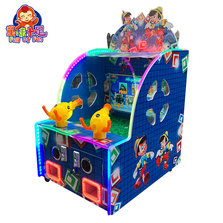 Münzbetriebener doppelter Wasserspritzspielautomat für Kinder