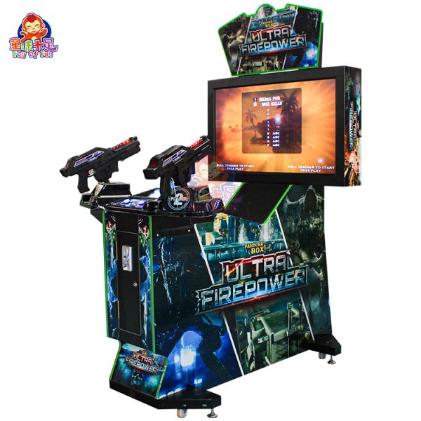 Machine de jeu de tir pour enfants sur le thème des extraterrestres, machine de jeu de tir à pièces