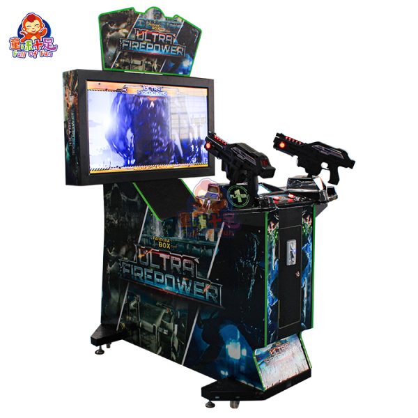 Machine de jeu de tir pour enfants sur le thème des extraterrestres, machine de jeu de tir à pièces