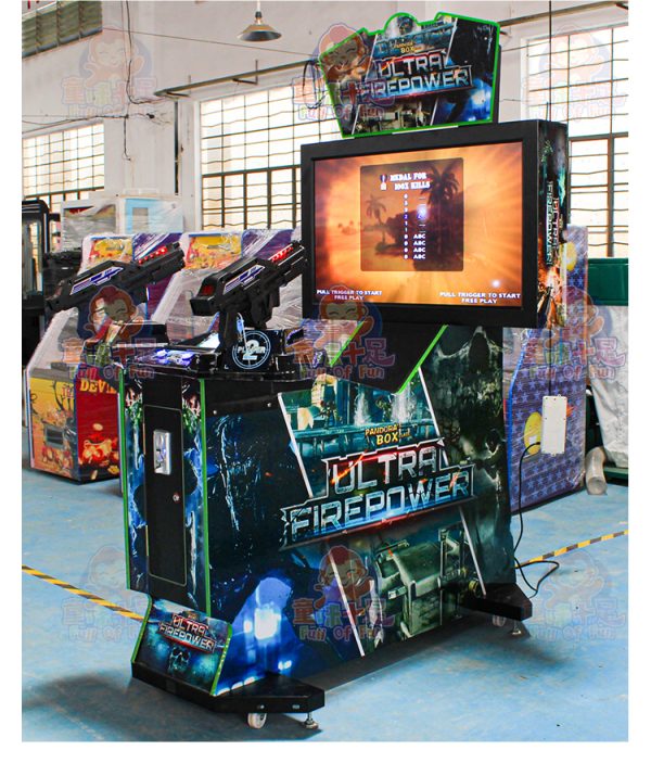 Machine de jeu de tir pour enfants sur le thème des extraterrestres, machine de jeu de tir à pièces