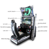 Hotselling initial D racing game Coin Operated Car Racing Arcade Simulator Video Game Machine For Sale