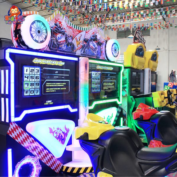 Sell New 3d Simulator Racing Car Game Machine Boy Arcade Motorbike Video Games