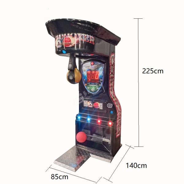 FULL OF FUN Game Street Coin Operated Measure Speed And Strength Arcade Boxing Machine Smart Music Boxing Punch Game Machine