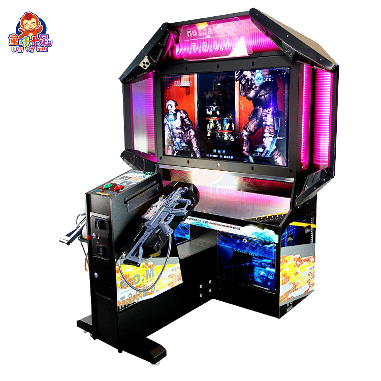 2 Player Virtual Reality Simulator Devil SWAT Shooting Game Machine Toy ...