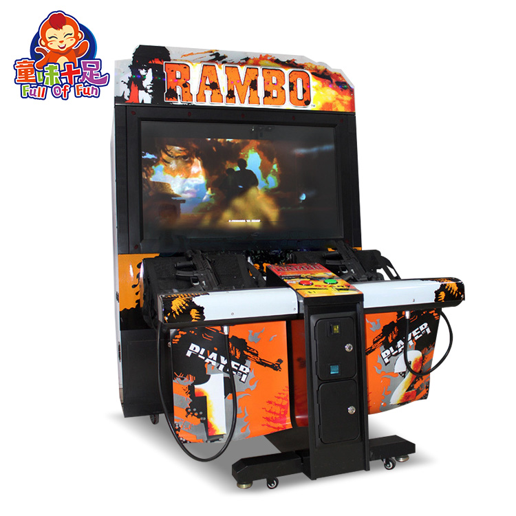 New Design Coin Operated Kids Arcade Video Analog Dual Gun Games Machine For Sales
