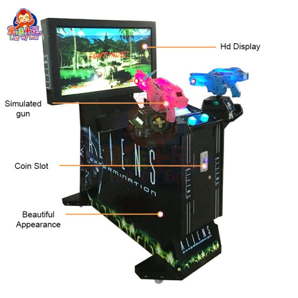 Coin-Operated Alien Extermination Shooting Game Arcade Machine