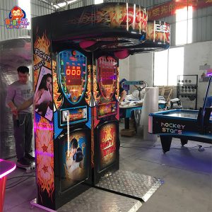 A robust coin-operated boxing arcade game machine designed specifically for adults. The machine features eye-catching graphics, a padded punching bag, and a digital display for scoring. Ideal for bars, clubs, arcades, and adult entertainment centers, it offers a challenging and competitive experience for adult players.
