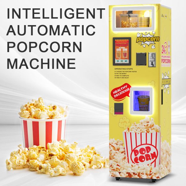 Self Small Popcorn Vending Machine Commercial For Business Popcorn Machine Mini Continuous Popcorn Production Machine With Cart - Image 2