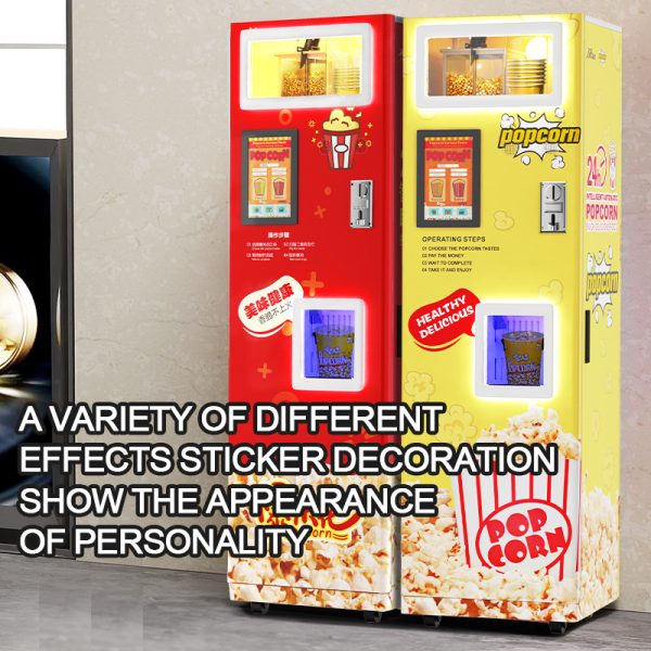 Self Small Popcorn Vending Machine Commercial For Business Popcorn Machine Mini Continuous Popcorn Production Machine With Cart - Image 4