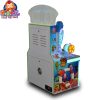 A colorful coin-operated children's two-player fishing game machine shaped like a castle. The machine features vibrant graphics, dual controls, and interactive fishing gameplay. Ideal for arcades, amusement parks, and family entertainment centers, it offers a magical and engaging fishing experience for young players.