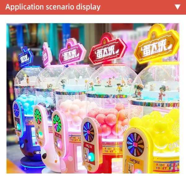 Gashapon Ball Gift Game Machine Gashapon Vending Gashapon Capsule Toys Machine Black - Image 9