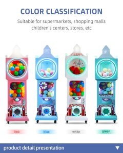 A charming and iconic coin-operated Big Ben Gashapon Machine designed to dispense capsule toys. Featuring the distinctive Big Ben design, this machine is perfect for adding a touch of British charm to arcades, toy stores, and entertainment centers.