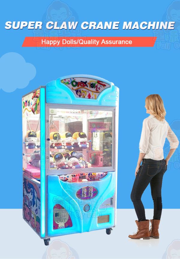 A vibrant Rainbow Claw Machine with a colorful and eye-catching design, featuring bright lights and engaging gameplay. Perfect for arcades and entertainment centers, suitable for both kids and adults.