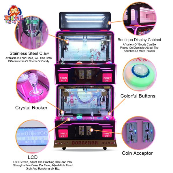 Cheap Toy Prize Crane Game Mini Claw Machine For Singapore Toy Crane Arcade - Image 5