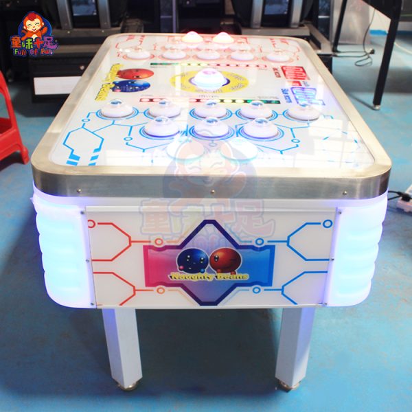 A vibrant and colorful coin-operated Double-Player Hit-the-Beans Game designed for kids. The machine features engaging graphics and a competitive gameplay experience where two players can compete to hit the most beans. Perfect for arcades, family entertainment centers, and playrooms, it offers fun and excitement for young players.