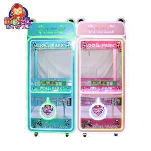 Redemption Claw Crane Bear Modeling Transparent Toy Gift Crane Grab Award Vending Machine Claw Crane Machine With Bill Acceptor