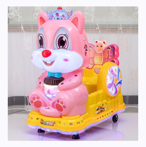 Adorable Squirrel-Themed Kiddie Ride for Kids