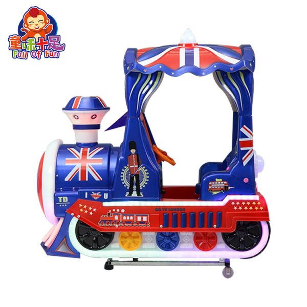 Charming Train-Themed Kiddie Ride for Kids
