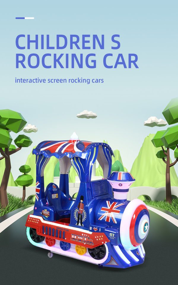 Charming Train-Themed Kiddie Ride for Kids