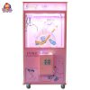 Pink Panther-themed claw machine designed for kids, featuring vibrant colors and playful design elements, perfect for amusement parks and family entertainment centers.