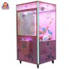Pink Panther-themed claw machine designed for kids, featuring vibrant colors and playful design elements, perfect for amusement parks and family entertainment centers.