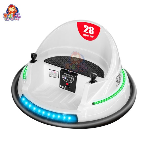 Children's ride-on plaza car with bright colors, designed for outdoor fun at shopping malls, parks, and playgrounds