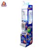 Mini claw machine with colorful plush toys, perfect for home or arcade use.