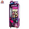 Deluxe Claw Machine with LED lights and plush toys as prizes.