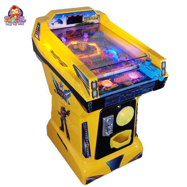 Children's real marble machine game with colorful marbles and a vibrant design.