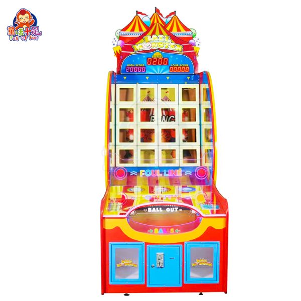 Ticket redemption machine with multiple scoring holes