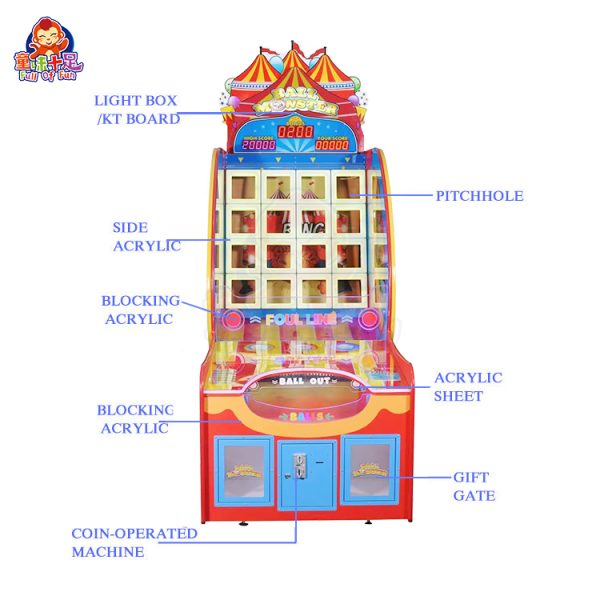Ticket redemption machine with multiple scoring holes