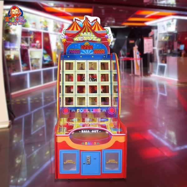 Ticket redemption machine with multiple scoring holes