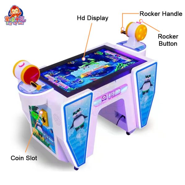 Kids playing a dual-player video soccer game.