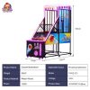 Indoor Basketball Arcade Game with LED lights and multiple game modes.