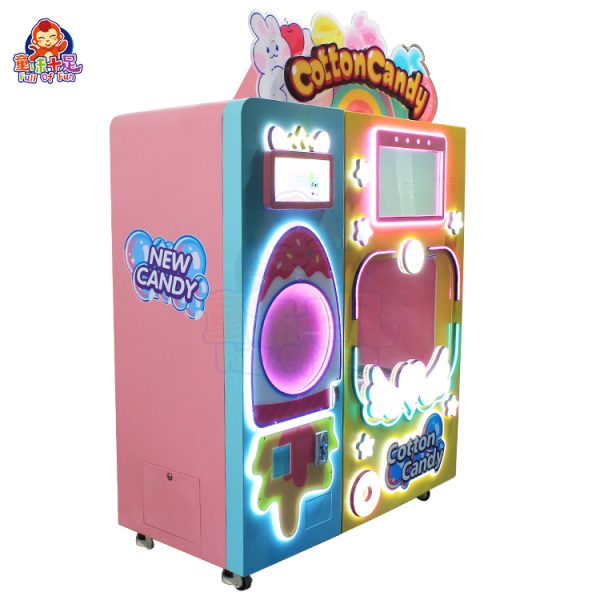 Large commercial cotton candy machine with stainless-steel bowl, perfect for events and fairs.