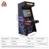 Coin-operated two-player arcade fighting machine for intense gaming.