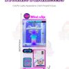 Prize Machine with luxury design, LED lights, and customizable claw settings.