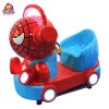 Spider-Man-inspired kiddie ride with fun sound effects and flashing lights, providing a thrilling experience for young fans.