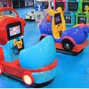 Spider-Man-inspired kiddie ride with fun sound effects and flashing lights, providing a thrilling experience for young fans.