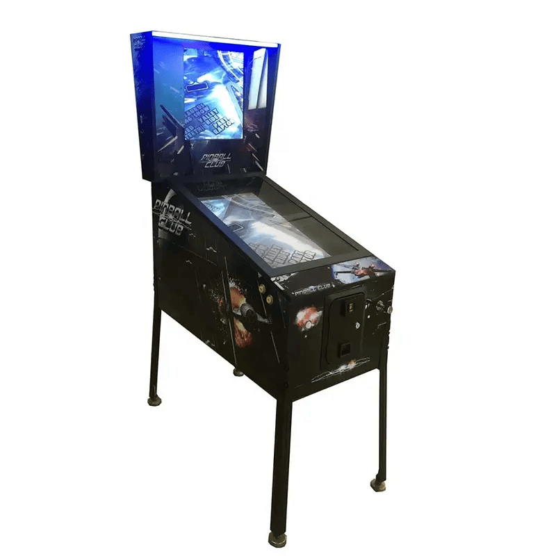 42-inch Virtual Pinball Machine with 96 built-in games, featuring realistic physics, vivid display, and arcade-style design.