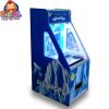 Snow Mountain-themed arcade coin pusher machine with icy graphics, LED lights, and single-player gameplay.