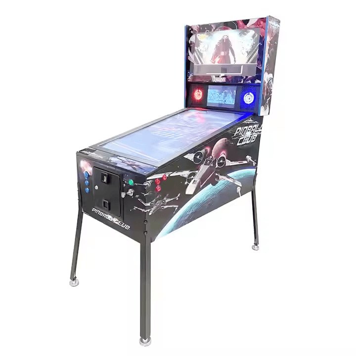 42-inch Virtual Pinball Machine with 1200 built-in games, featuring a large LCD screen, realistic gameplay, and commercial-grade build.