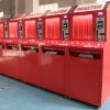 Reliable and secure red pull tab machine with adjustable columns and bill acceptor—ideal for distributing promotional tickets or game tokens automatically.