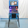Custom pinball machine with ultra-high-definition LED screens and dynamic RGB lighting, designed for arcade and entertainment venues.