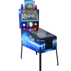 42-inch Virtual Pinball Machine with 66 classic games, offering realistic gameplay, LED display, and premium arcade design.