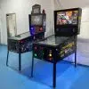 Modern digital pinball machine with customizable design for entertainment venues