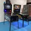 Modern digital pinball machine with customizable design for entertainment venues