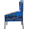 Custom pinball machine with ultra-high-definition LED screens and dynamic RGB lighting, designed for arcade and entertainment venues.