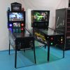 Modern digital pinball machine with customizable design for entertainment venues