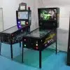 Modern digital pinball machine with customizable design for entertainment venues